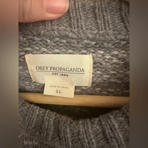 Obey Wool Sweater - Picture 3 of 5